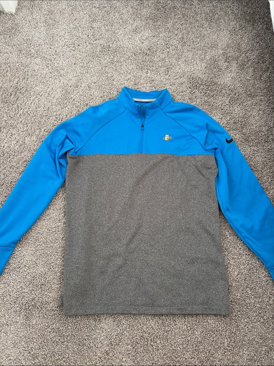 Nike Other - Nike Blue and Gray Athletic Quarter-Zip Top